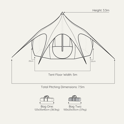 5m Outback Deluxe - Lotus Belle UK. Luxury Canvas Tents